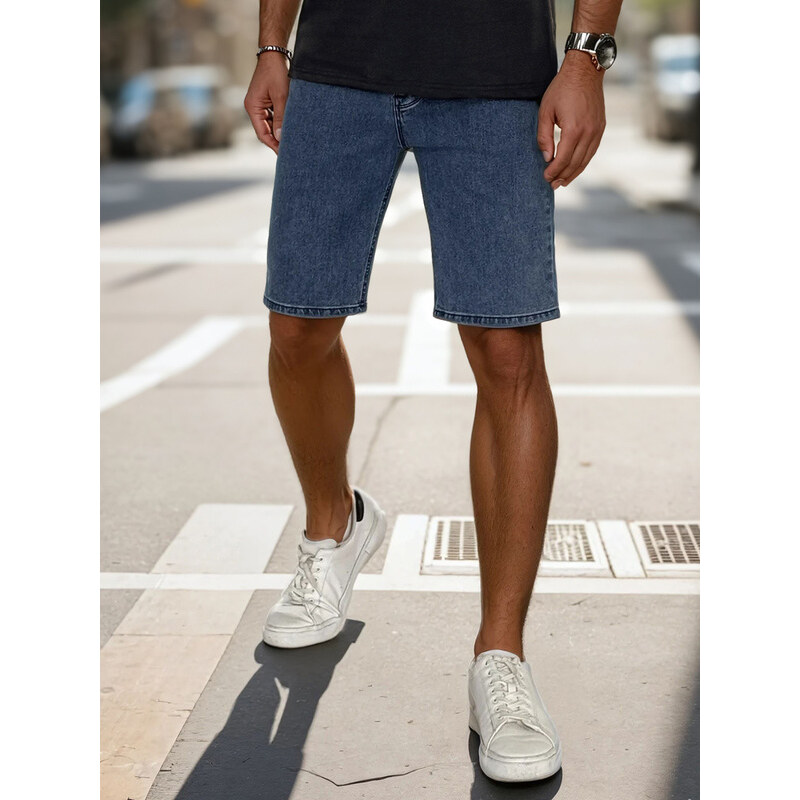Pánske modré džínsové šortky FashionStreet SX2492 67683359