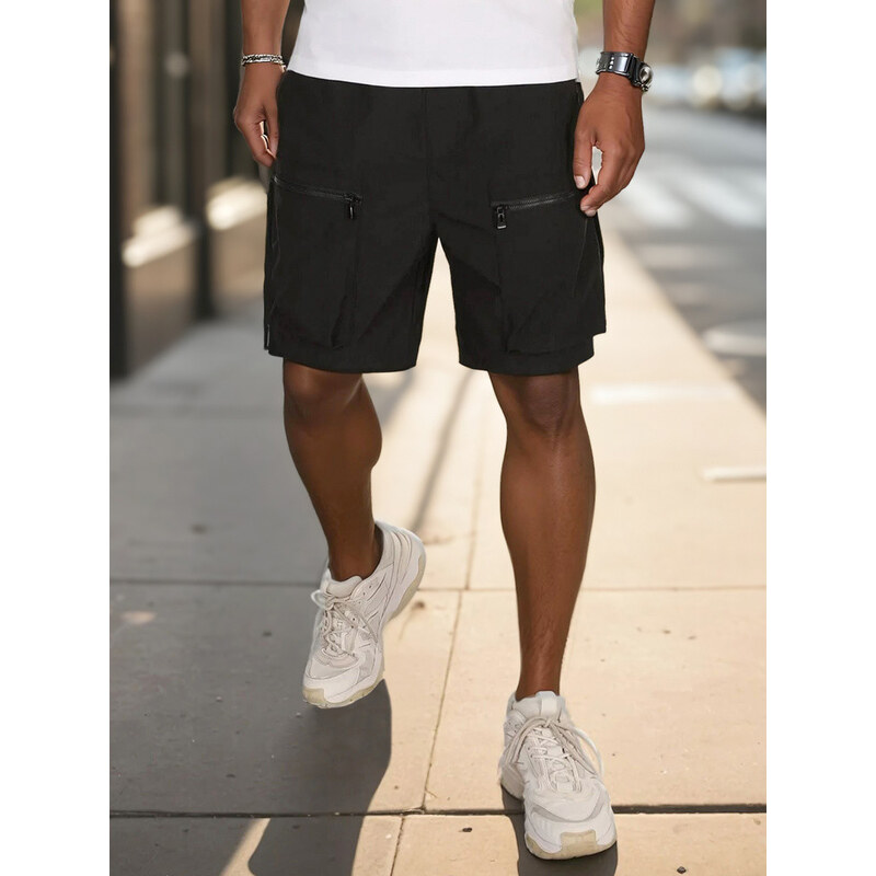 Pánske textilné bojové šortky čierne FashionStreet SX2506 67683362