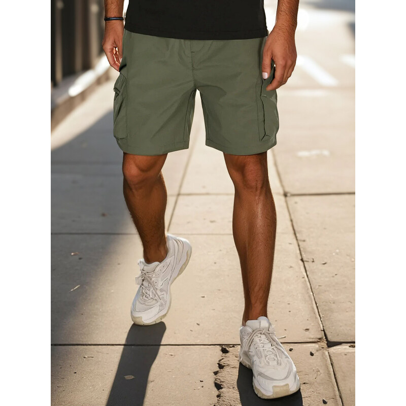 Pánske textilné bojové šortky zelené FashionStreet SX2510 67683365