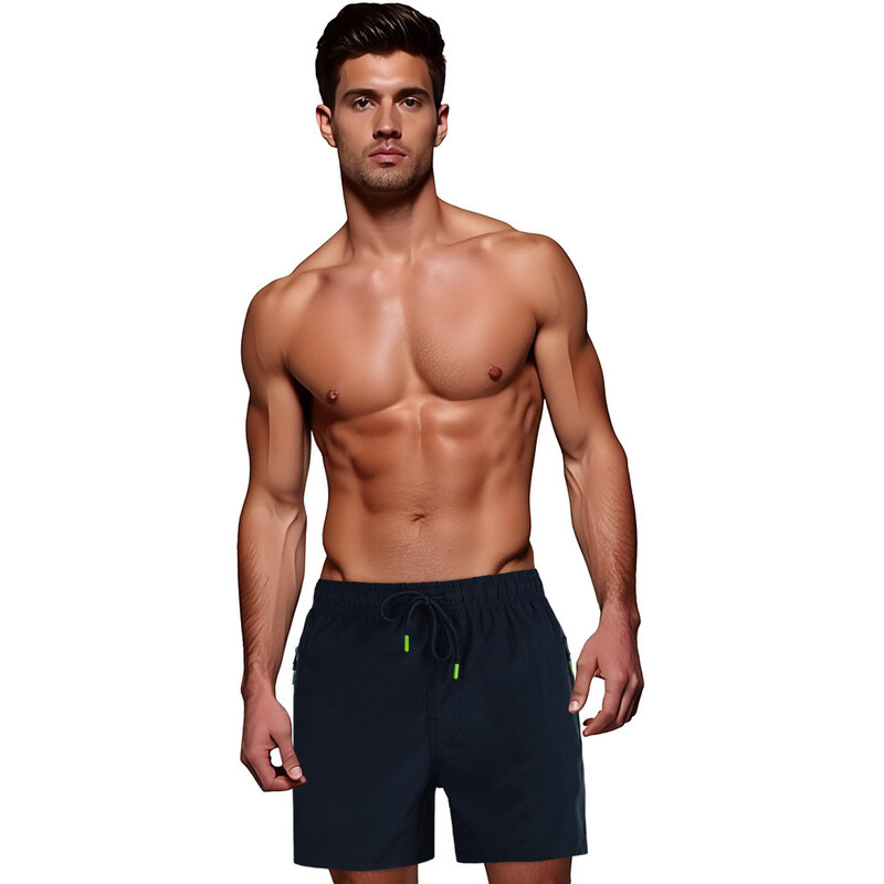 Pánske tmavomodré šortky FashionStreet SX2535 67683440