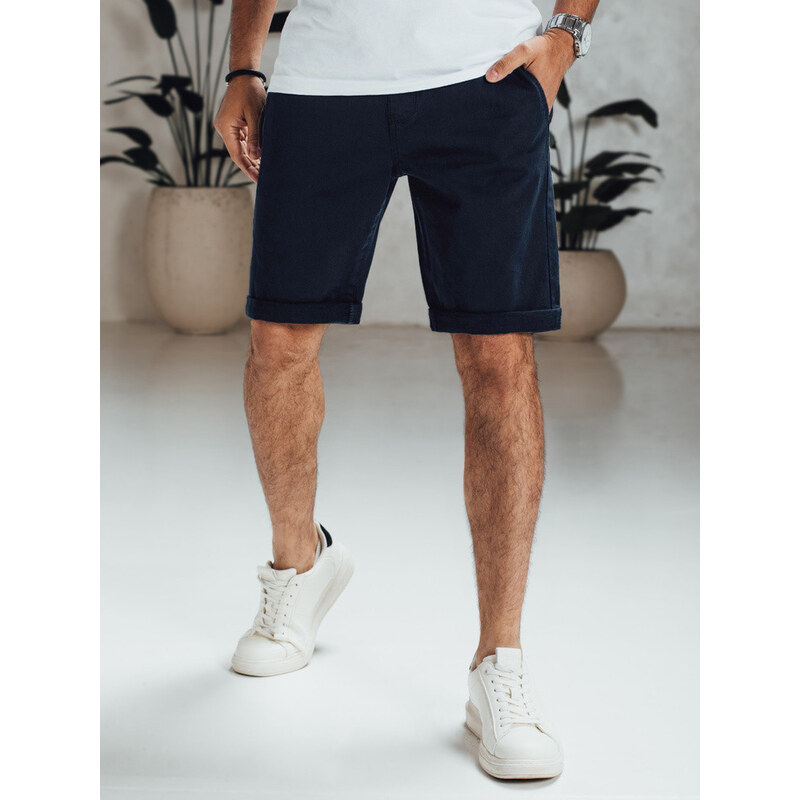 Pánske tmavomodré džínsové šortky FashionStreet SX2546 67683446
