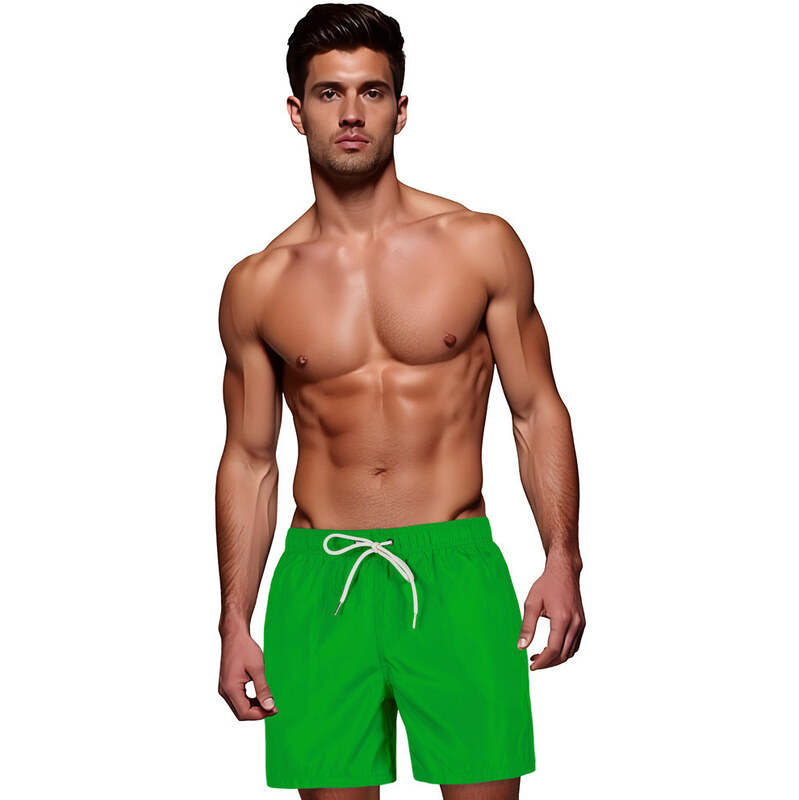 Pánske zelené šortky FashionStreet SX2540 67683444