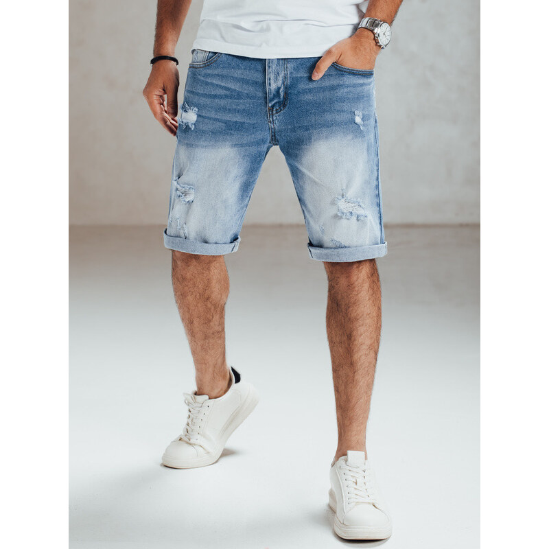 Pánske modré džínsové šortky FashionStreet SX2560 67683450