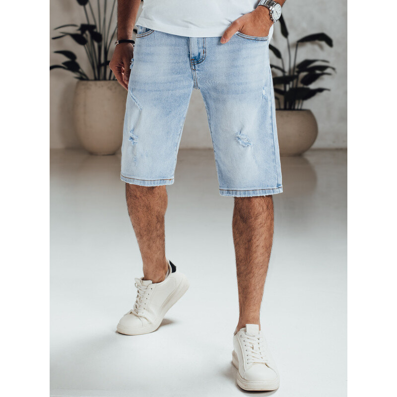 Pánske modré džínsové šortky FashionStreet SX2566 67683452