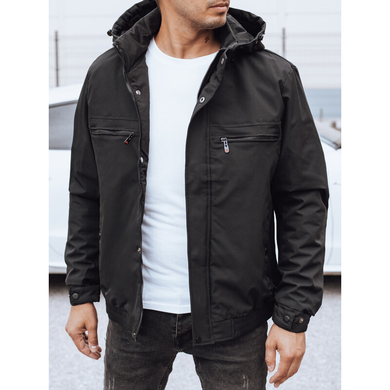 Pánska prechodná bunda čierna FashionStreet TX5031 67683488