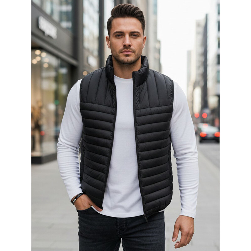 Pánska prešívaná vesta čierna FashionStreet TX5084 67683528