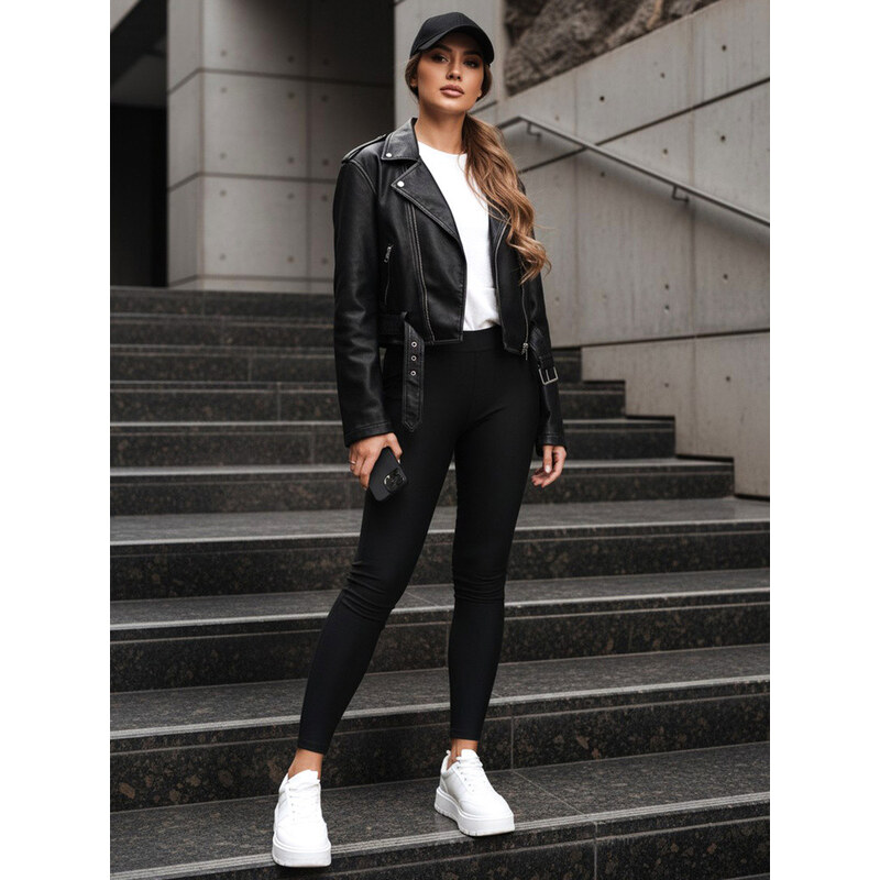 Dámske legíny čierne FashionStreet UY2732 67683532
