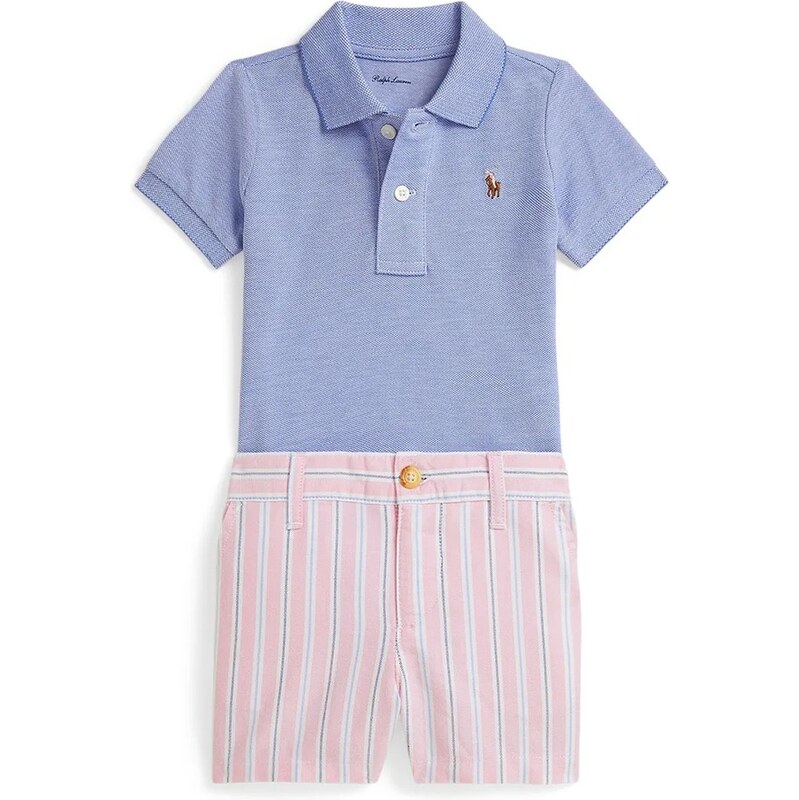 Detská bavlnená súprava Polo Ralph Lauren 67688091