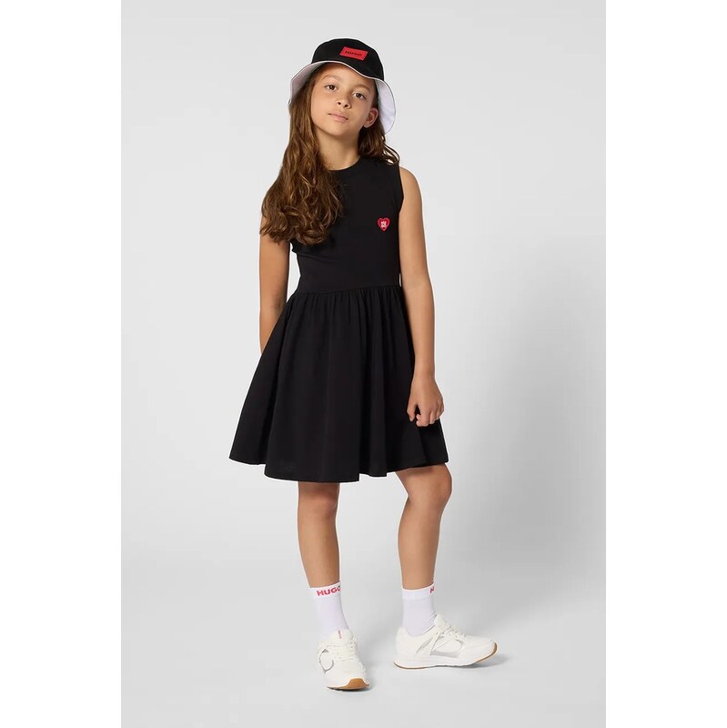 Dievčenské bavlnené šaty HUGO 67688163