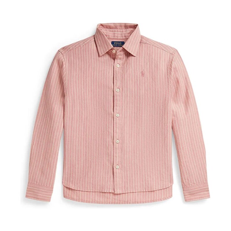 Detská košeľa s prímesou ľanu Polo Ralph Lauren 67688263