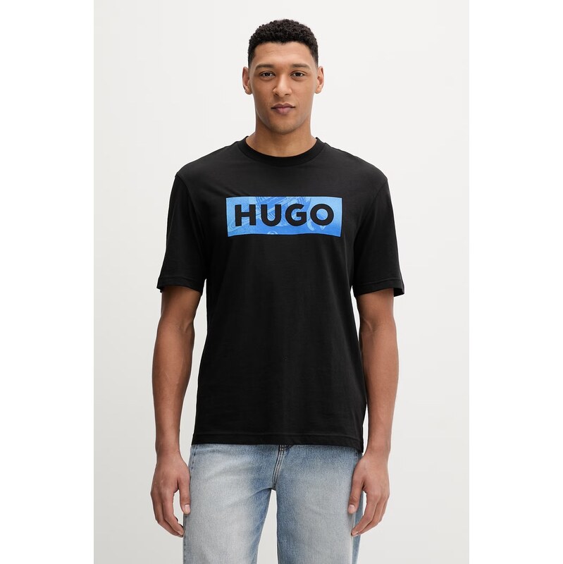 Bavlnené tričko Hugo Blue Nalien 67688281