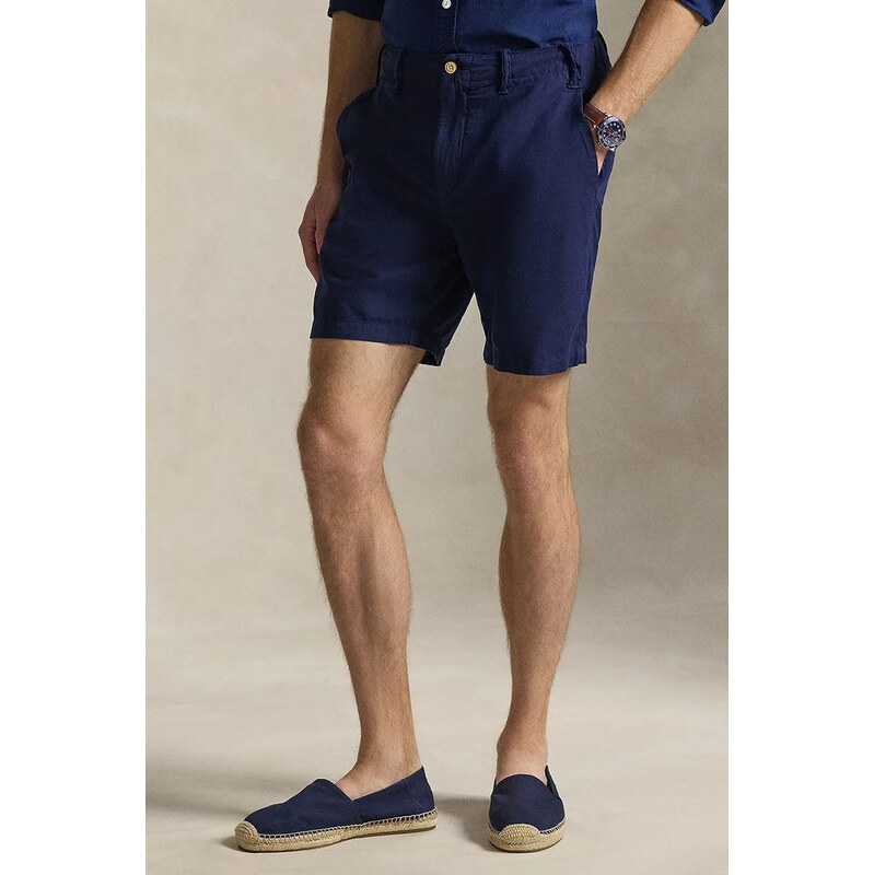 Šortky s prímesou ľanu Polo Ralph Lauren 67688357