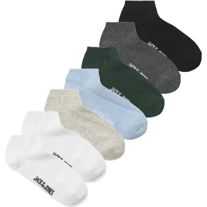 JACK & JONES Ponožky JACDELAN svetlomodrá / tmavosivá / jedľová / 67695078