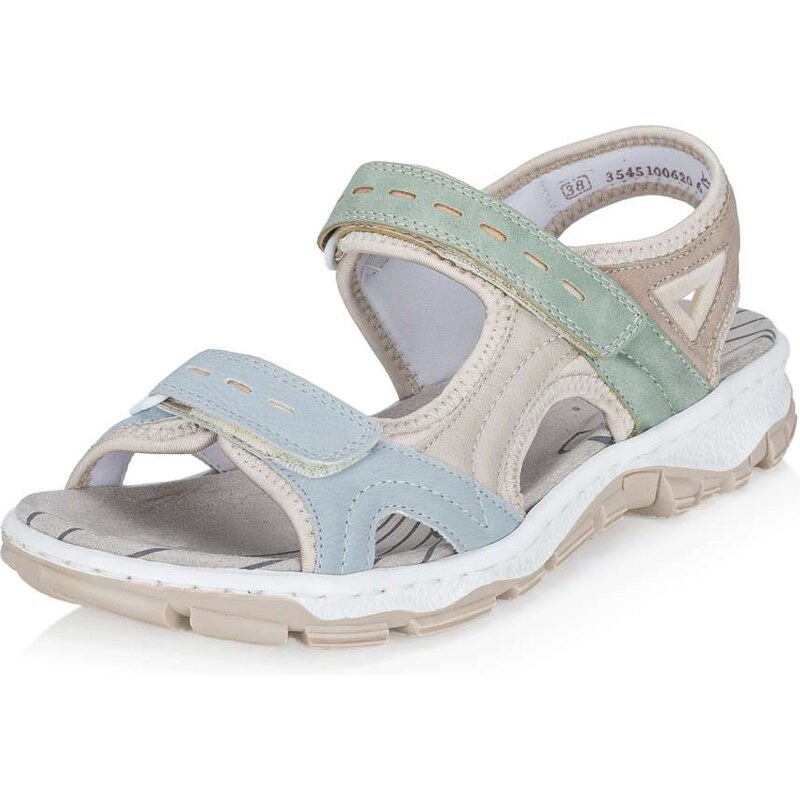 Dámske sandále RIEKER 68866-94 modrá S6 67690502