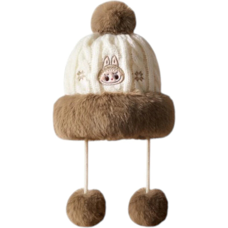 Pop Mart The Monsters Labubu Warm Fluffy Holiday Series Plush Hat 67691881