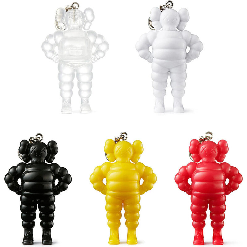KAWS Tokyo First Chum Keychain Clear/White/Black/Yellow/Pink Set (2021 67340612