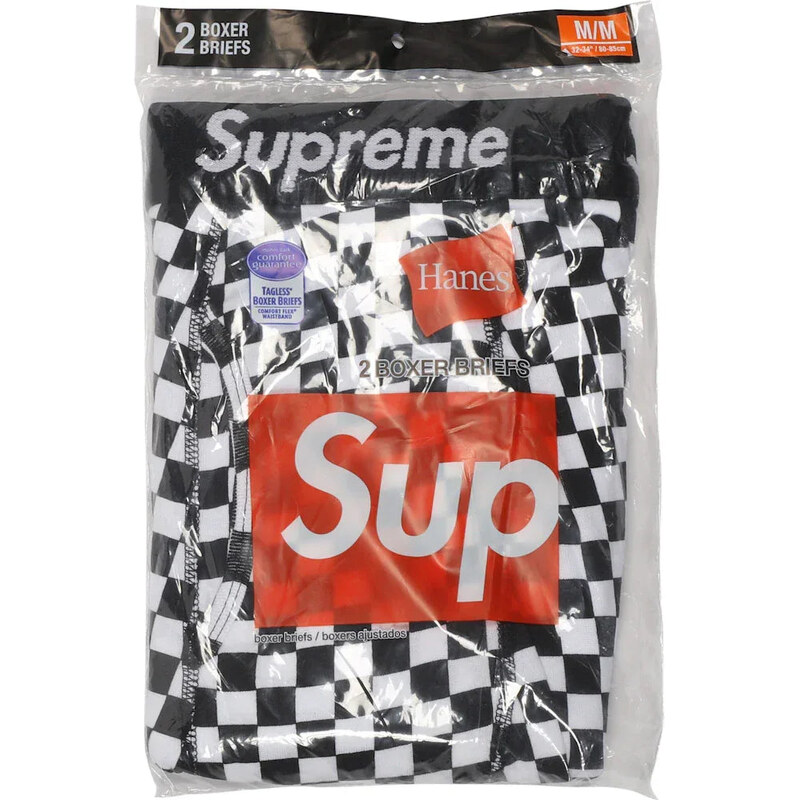 Supreme Hanes Boxer Briefs (2 Pack) Checkered 67342170