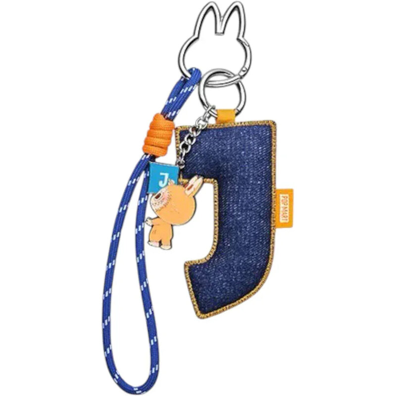 Pop Mart Labubu The Monsters Pin for Love Series J Letter Pendant 67342671