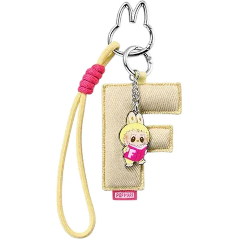 Pop Mart Labubu The Monsters Pin for Love Series F Letter Pendant 67342635