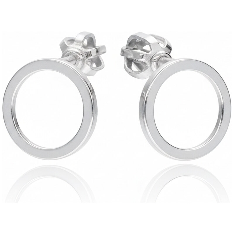Soliter Elegantné strieborné náušnice Krúžky 431 001 02873 04 67624010