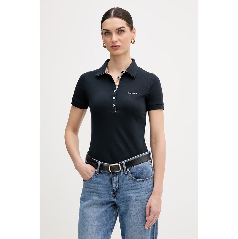 Barbour polo tričko dámske bavlnené s elastanom 67696759