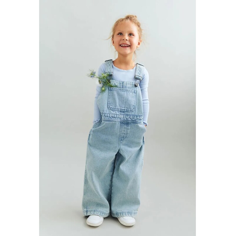 Detské rifľové nohavice na traky Wheat 67696881