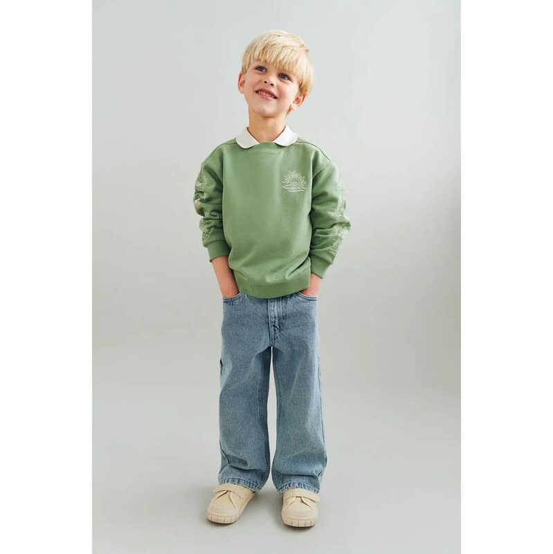 Detská bavlnená mikina Wheat 67697217