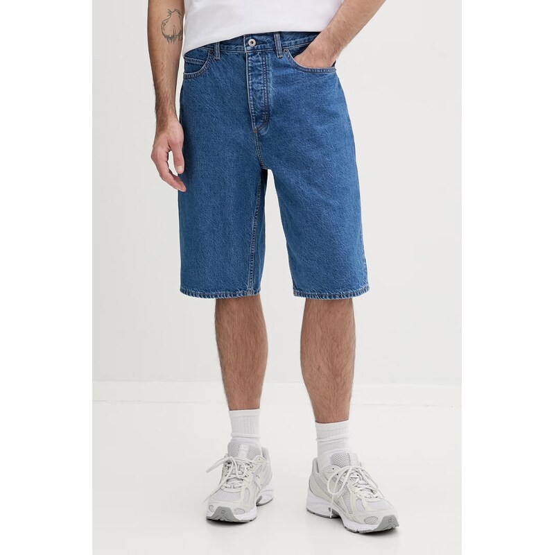 Rifľové krátke nohavice Hugo Blue Skate shorts 67696992