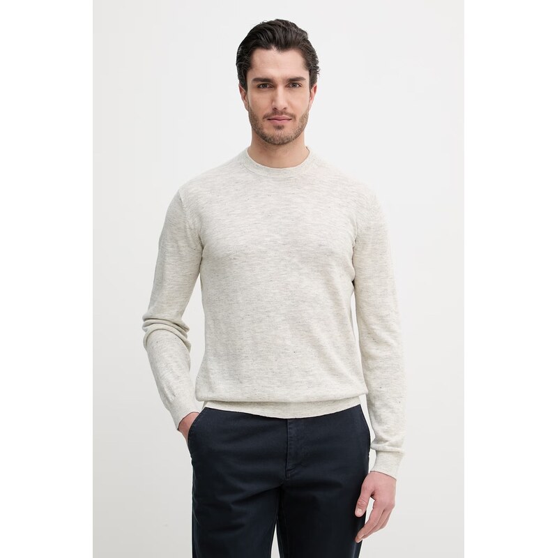 Sveter s prímesou ľanu Barbour Flaxby 67697162