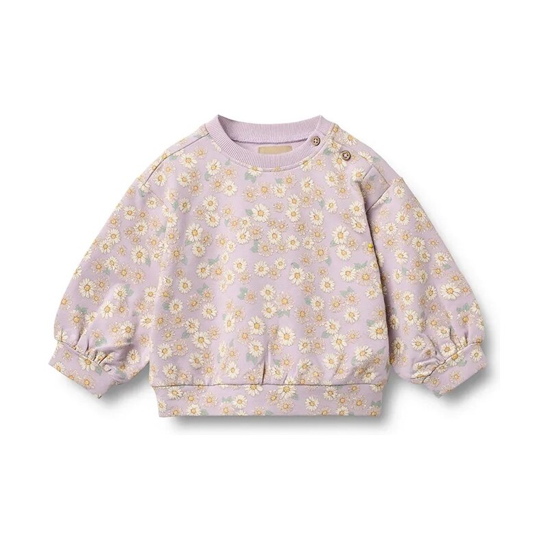 Bavlnená mikina pre bábätká Wheat 67697237