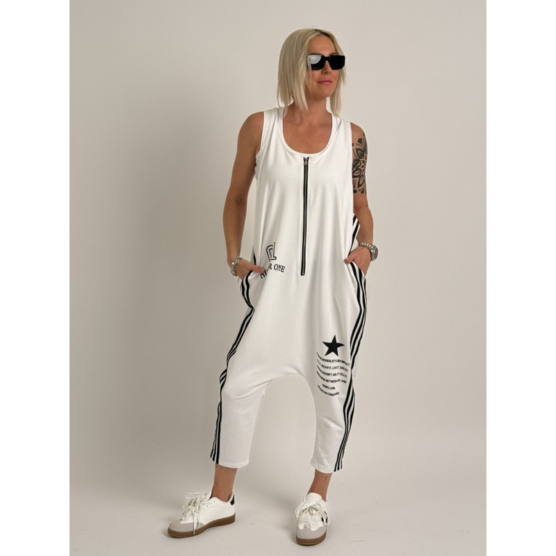 ZOCCO Biely baggy overal TESOR 63553623