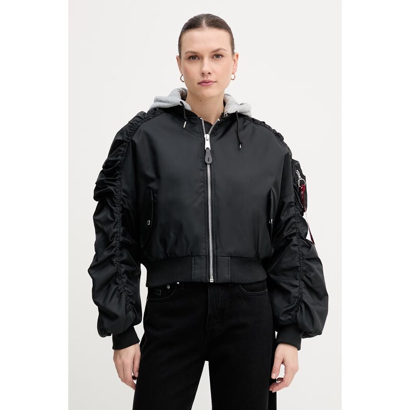 Bunda Alpha Industries Short Hooded Bomber Light W 67697447