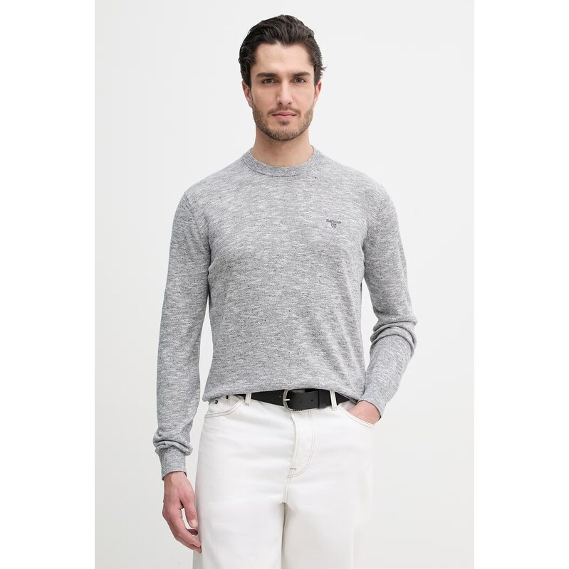 Sveter s prímesou ľanu Barbour Flaxby 67697161