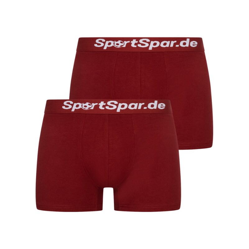 Pohodlné Pánske Boxerky SPORTSPAR balenie 2 ks 95% Bavlna Červené 67698000