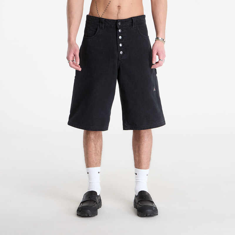 Šortky ROA Ash Canvas Shorts Washed Black XL 67698134
