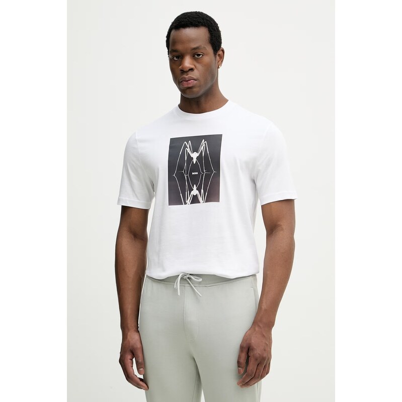 Bavlnené tričko BOSS Orange 67699129