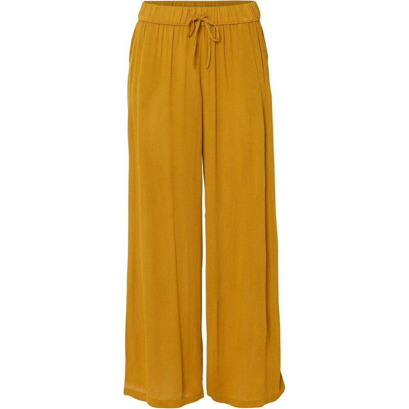 bonprix Nohavice bez zapínania z viskózy, farba žltá 45358938