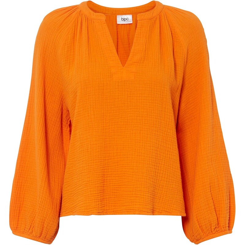 bonprix Blúzka, oversize z mušelínu, farba oranžová 44916379