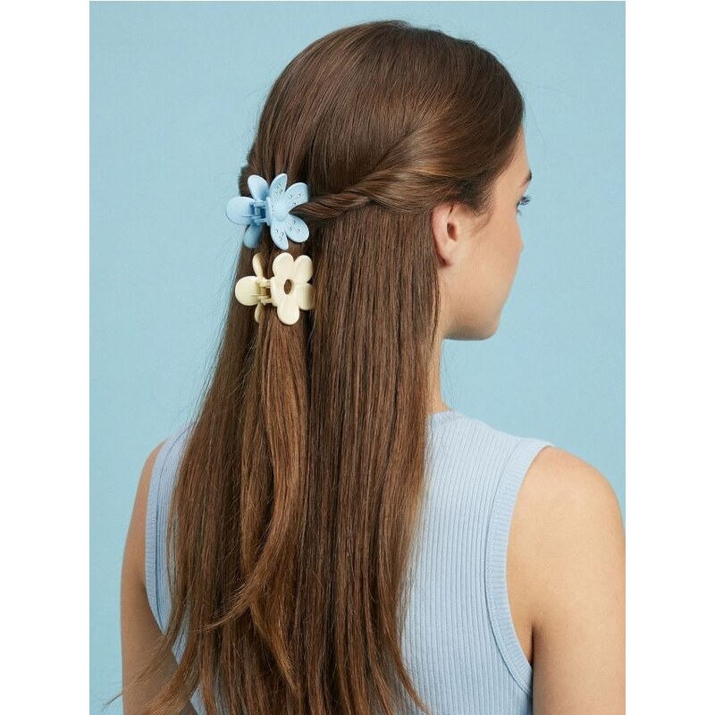 Sinsay - Súprava 2 sponiek do vlasov - viacfarebná 67925681