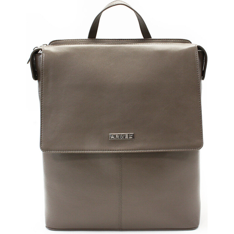 Arwel Mestský kožený batoh | šedohnedá 311-1660-26 CNAP 67710715