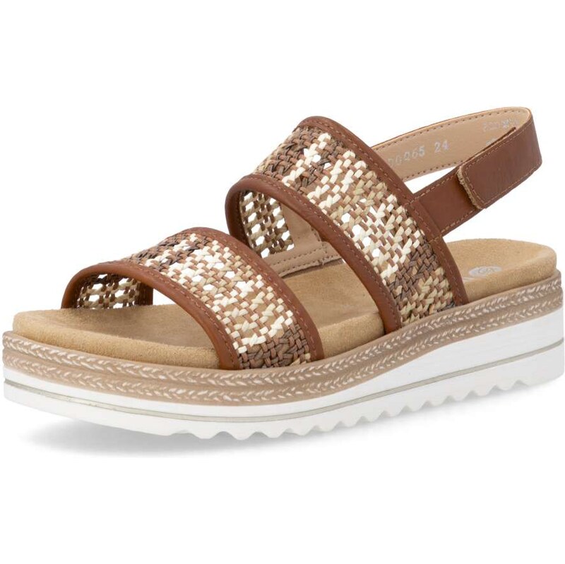 RIEKER Dámske sandále REMONTE D0Q65-24 hnedá S6 67711385