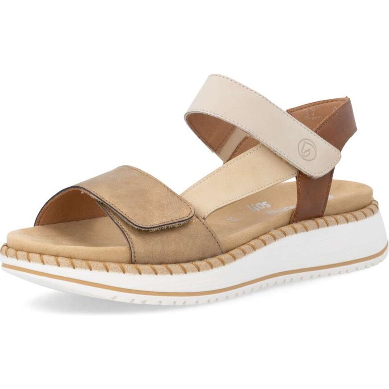 RIEKER Dámske sandále REMONTE D3J50-92 béžová S6 67712217