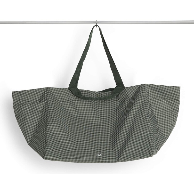 HAY Taška Grid Weekend Bag L Dark Green 67712267