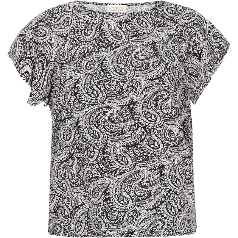 Gaya Blúzka Fashion Look čierna / biela 65881941