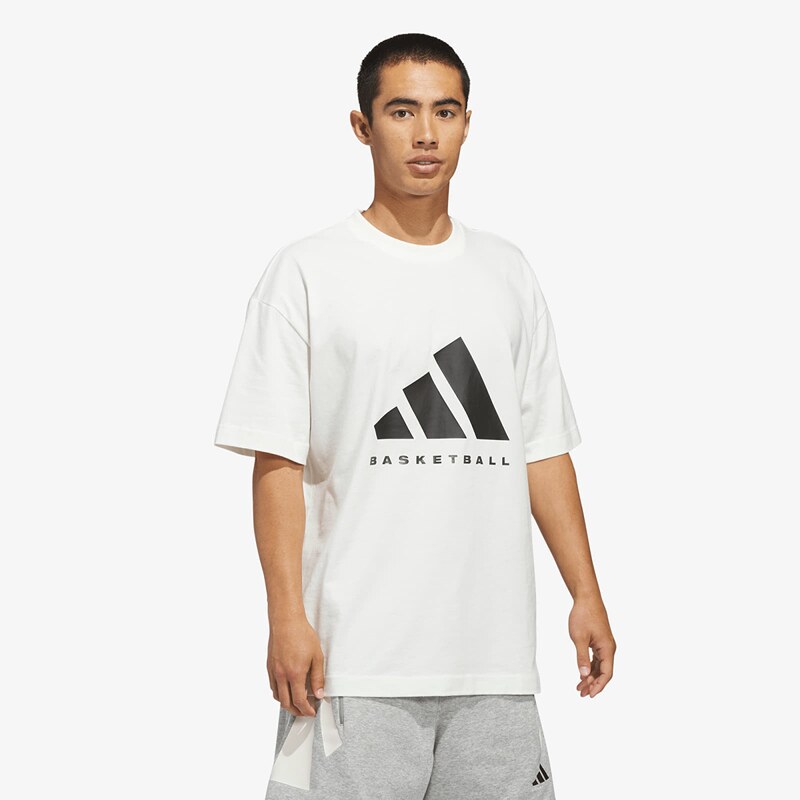 adidas Originals Tričko adidas Adidas Ss Tee Off White/ Black M 67713990