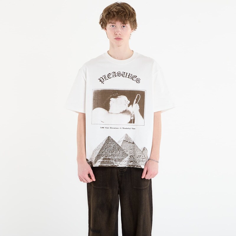 Tričko PLEASURES Elevation Heavyweight Shirt White M 67714108