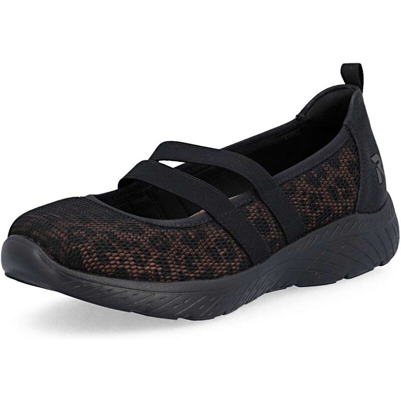 Dámske baleríny RIEKER M5075-00 čierna S6 67712504