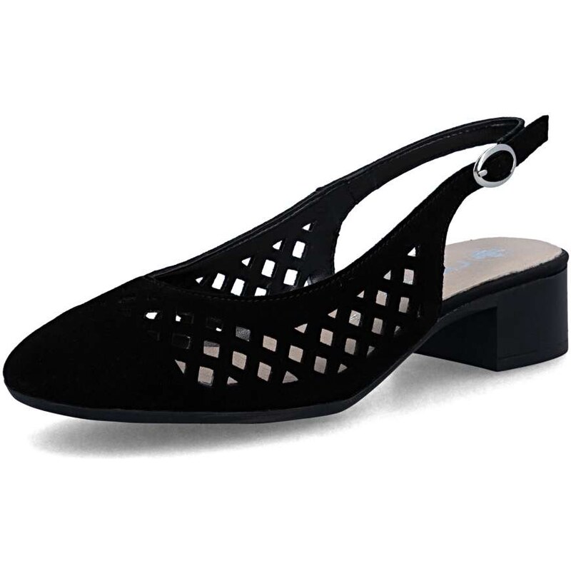 Dámske lodičky RIEKER 43457-00 čierna S6 67712509