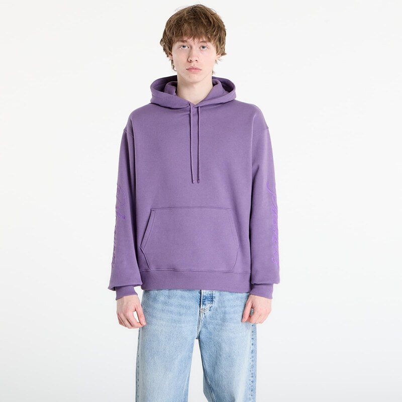 Mikina PLEASURES Scrawl Hoodie Eggplant M 67714009