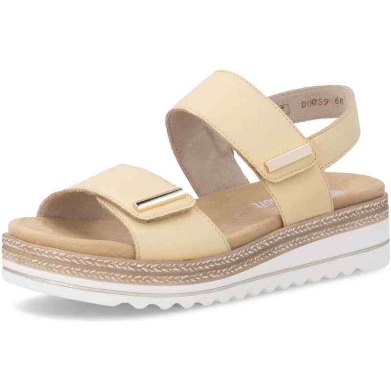 RIEKER Dámske sandále REMONTE D0Q59-68 žltá S6 67712534